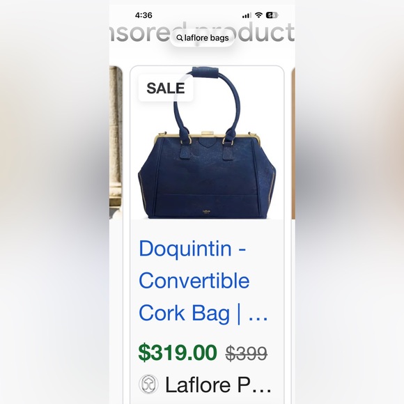 Laflore Paris Dark Green Bag
45x31x15 cm/ 18x12x6 inc
Laflore.com more info - Picture 7 of 8